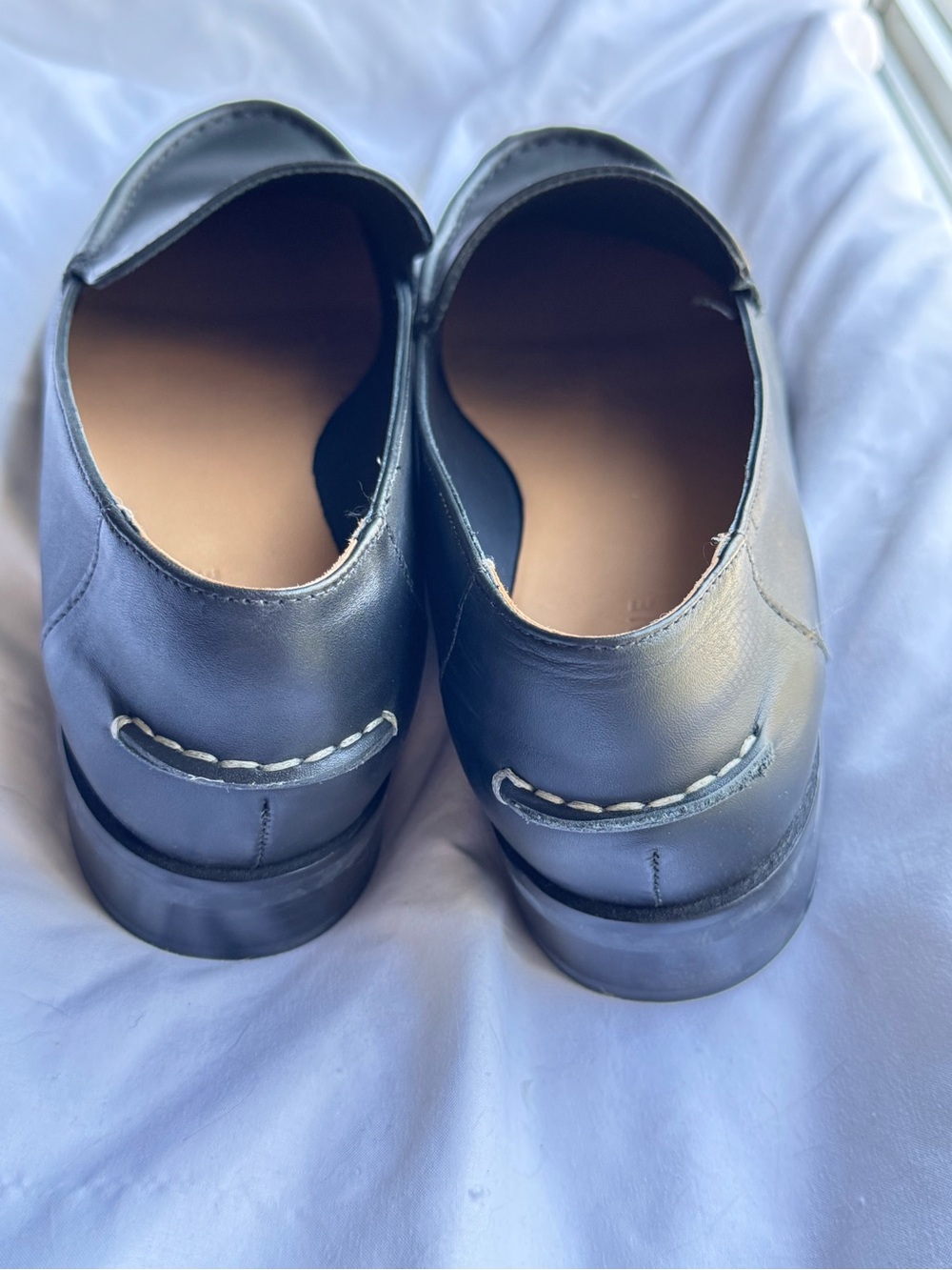 Everlane Black Leather Slip-On Loafers - Picture 8 of 8